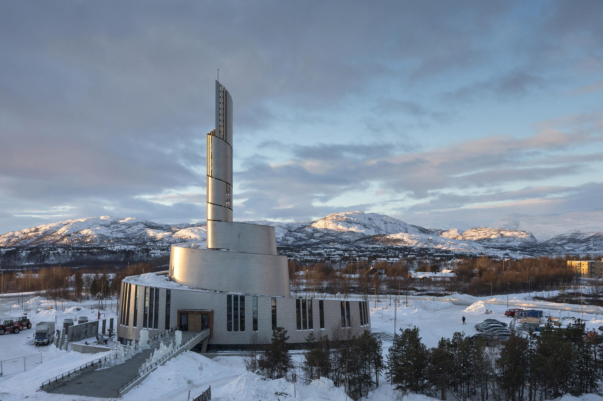 The Northern Lights Cathedral in Alta
